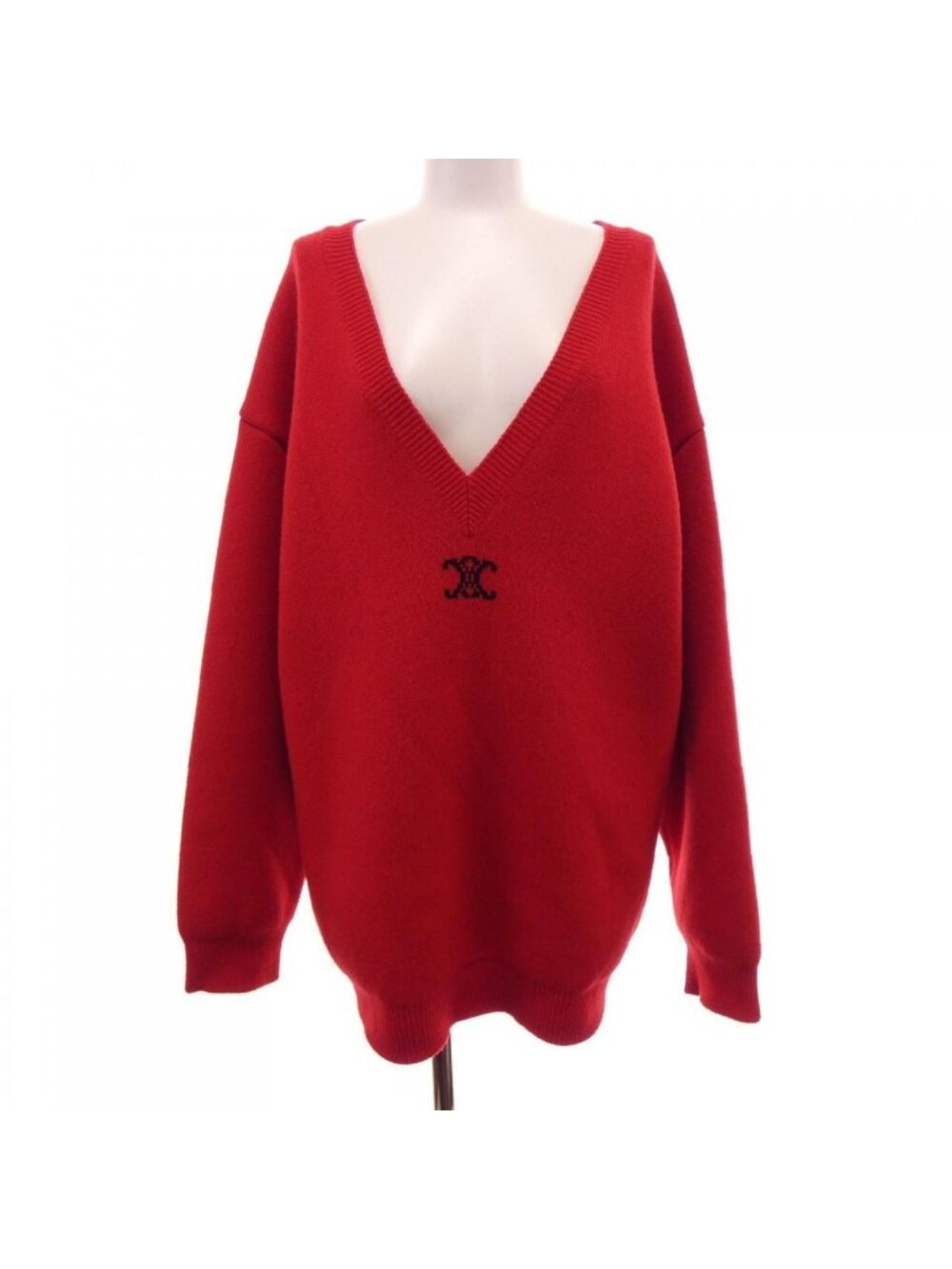 Celine Oversized V-neck Sweater Knit